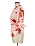 Ted Baker London 100% Polyester Floral Red Orange Kimono Size 10 (4) - photo 5