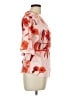 Ted Baker London 100% Polyester Floral Red Orange Kimono Size 10 (4) - photo 4