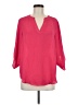 Chaus 100% Polyester Pink 3/4 Sleeve Blouse Size M - photo 1