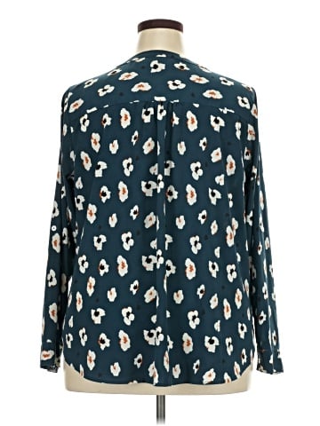 Skies Are Blue Long Sleeve Blouse (view 2)