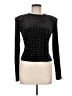 Steve Madden Polka Dots Black Long Sleeve Top Size M - photo 1