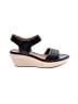Clarks 100% Leather Black Wedges Size 7 1/2 - photo 1
