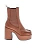 Intentionally ______ 100% Leather Brown Ankle Boots Size 7 - photo 1
