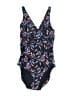 Speedo Paisley Black One Piece Swimsuit Size 10 - photo 1