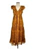 Roller Rabbit Paisley Yellow Casual Dress Size M - photo 1
