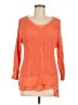 Chico's 100% Viscose Orange Pullover Sweater Size Med (1) - photo 1