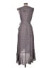 Max Studio Print Gray Casual Dress Size L - photo 2