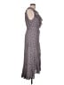 Max Studio Print Gray Casual Dress Size L - photo 4