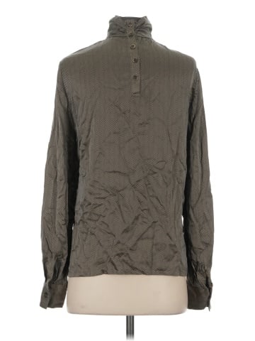 Carlisle Long Sleeve Silk Top (view 2)