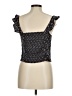 Free People 100% Polyester Black Sleeveless Top Size M - photo 2