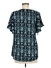 Downeast Teal Short Sleeve Blouse Size M - photo 2