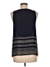 Joie 100% Polyester Blue Sleeveless Blouse Size M - photo 2