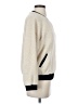 Monteau 100% Cotton Animal Print Ivory Jacket Size L - photo 4