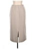 Unbranded Solid Tan Casual Skirt Size 10 - photo 2