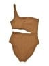 Aerie Solid Tan One Piece Swimsuit Size M - photo 2
