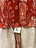 Unbranded 100% Polyester Paisley Red Shorts Size L - photo 3