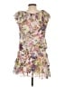oasis 100% Polyester Floral Purple Casual Dress Size 10 - photo 2