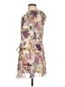 oasis 100% Polyester Floral Purple Casual Dress Size 10 - photo 5