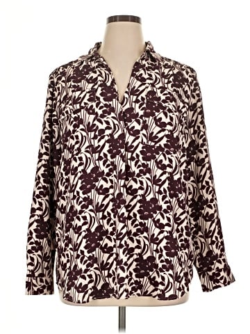 Ann Taylor Long Sleeve Blouse (view 1)