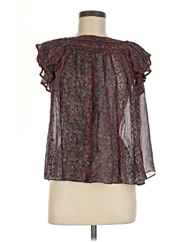Ulla Johnson Short Sleeve Silk Top (view 1)