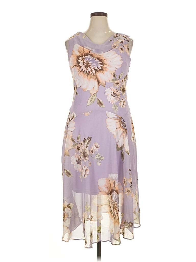 Pre-owned Roz & Ali Cocktail Dress In Purple