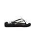 Yellow Box Black Flip Flops Size 7 1/2 - photo 1