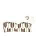 Splendid Chevron-herringbone Ivory Two Piece Swimsuit Size M - photo 1