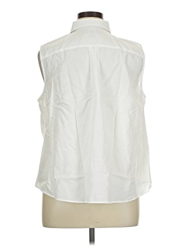 Lands' End Sleeveless Button-Down Shirt (view 2)