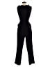 New Look 100% Polyester Solid Black Jumpsuit Size 4 - photo 2