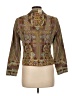 Coldwater Creek 100% Cotton Print Gold Jacket Size 8 (petite) - photo 2
