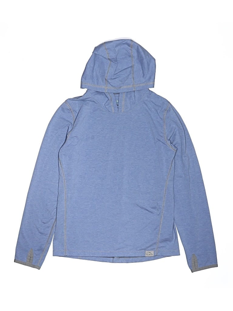 Pre-owned L.l.bean Kids' Zip Up Hoodie In Blue