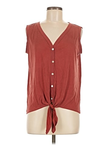 Green Envelope Sleeveless Blouse (view 1)