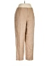 Talbots 100% Linen Solid Tan Linen Pants Size 12 - photo 1