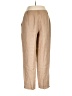 Talbots 100% Linen Solid Tan Linen Pants Size 12 - photo 2