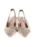 Steve Madden 100% Leather Metallic Ivory Tan Heels Size 9 - photo 2