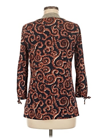 Tory Burch 3/4 Sleeve Silk Top (view 2)
