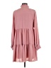 MSK 100% Polyester Solid Pink Casual Dress Size M - photo 2