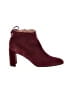 Stuart Weitzman Burgundy Ankle Boots Size 7 1/2 - photo 1