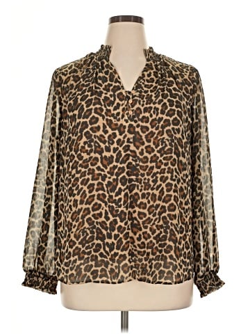 St. John's Bay Long Sleeve Blouse (view 1)