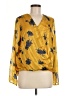 Lush 100% Polyester Gold Long Sleeve Blouse Size M - photo 1