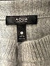 Aqua 100% Cashmere Gray Cashmere Pullover Sweater Size S - photo 7