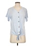 Weatherproof Blue Short Sleeve Top Size S - photo 1