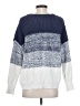 Very J Color Block Blue Pullover Sweater Size S - photo 2