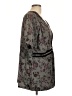 Chelsea Studio Gray Short Sleeve Blouse Size L - photo 4