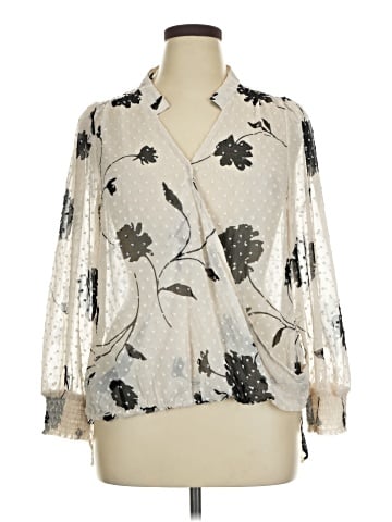 Bobeau 3/4 Sleeve Blouse (view 1)