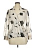 Bobeau 100% Polyester Silver 3/4 Sleeve Blouse Size XL - photo 1