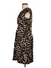 Kenar Animal Print Brown Cocktail Dress Size 4 - photo 5