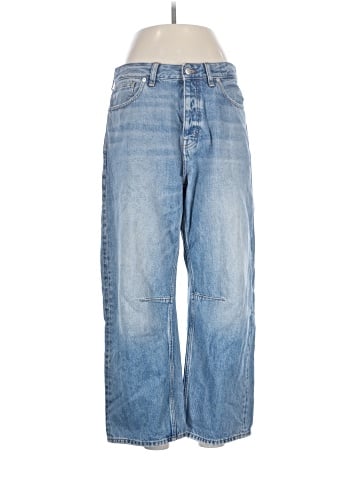 Madewell The Curvy Darted Barrel-Leg Jean in Dobbins Wash (view 1)