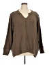 LOGO by Lori Goldstein 100% Cotton Brown Pullover Sweater Size XL - photo 1