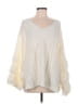 AndTheWhy 100% Acrylic Ivory Poncho Size Med - Lg - photo 1